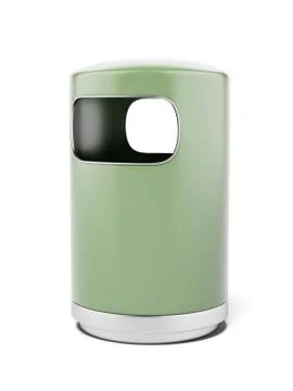 Green dust bin 스톡 일러스트
