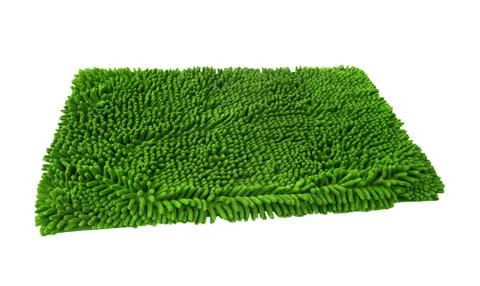 Green duster rag isolated Stock Photos