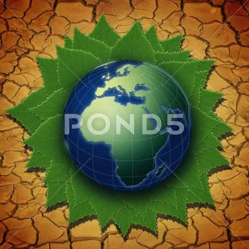 Green earth. abstract environmental backgrounds Stock Photos
