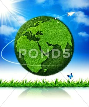 Green earth. abstract environmental backgrounds Stock-Fotos