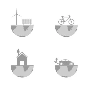 Green earth concept Stock Illustration