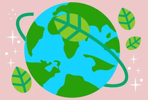 Green Earth Concept Illustration Stock Illustration
