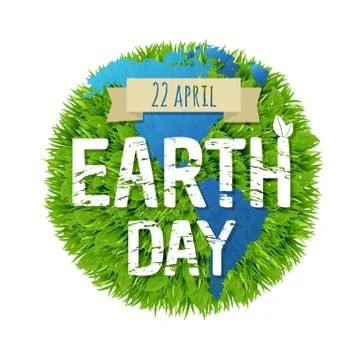 Green Earth Day Stock Illustration