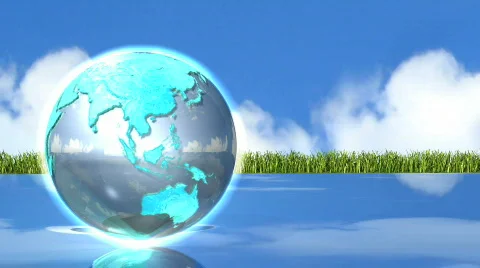 Green Earth Globe 스톡 동영상 349772