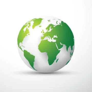 Green earth globe Stock-Illustration