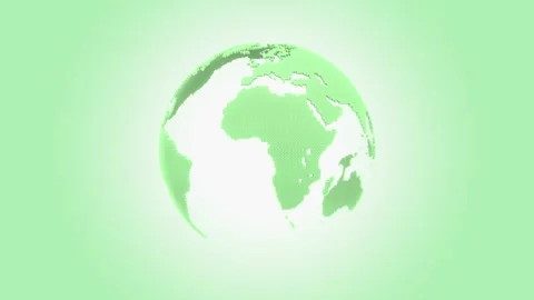 Green earth globe minimal concept. Elements related to Eco system. Stock Footage 302891403