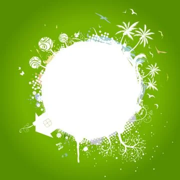 Green Earth. Stock Illustration