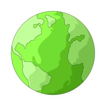 Green earth illustration Stock Illustration
