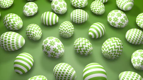 Green Easter background on a seamless loop Video stock 303887507