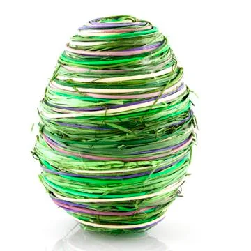 Green easter egg Stock-Fotos