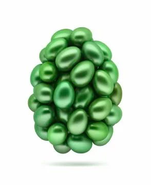 Green easter eggs. Stock Illustration