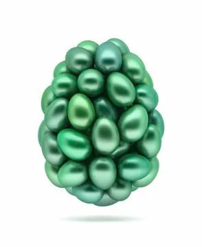 Green easter eggs. Stock Illustration