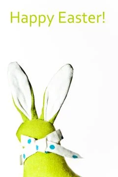 Green easter rabbit Stock Illustration