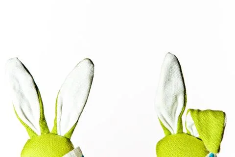 Green easter rabbit Foto stock
