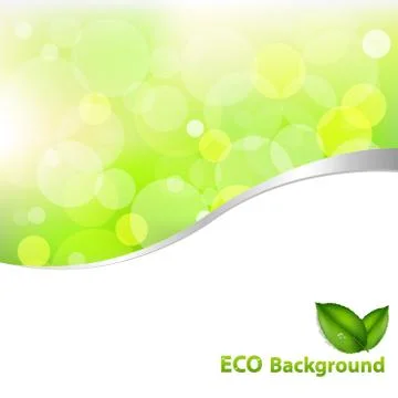 Green eco background Stock Illustration