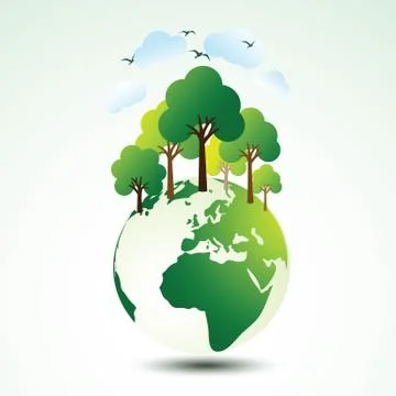Green eco earth Stock Illustration
