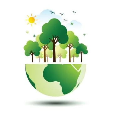 Green eco earth Stock Illustration