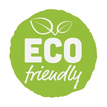 Green ECO FRIENDLY label or sign イラスト素材