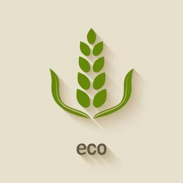 Green eco icon Stock-Illustration