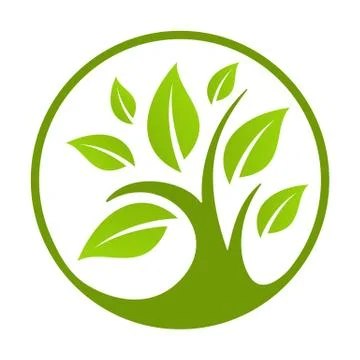 Green eco logo Stock Illustration
