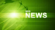 Green Eco News Stock Footage
