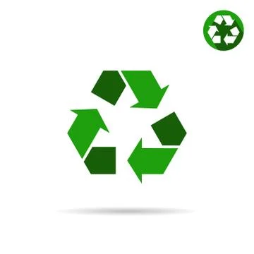 Green eco sign Ilustración de archivo
