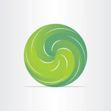 Green eco spring design element Stock Illustration