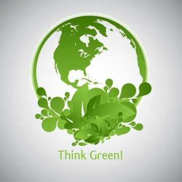 Green Eco World Stock Illustration