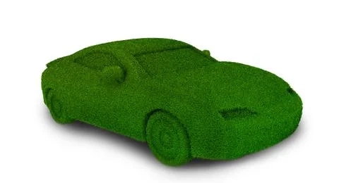 Green ecological car Stock Illustration