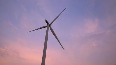 Green ecological power energy generation. Wind farm eco field. Vídeos de archivo 106741053