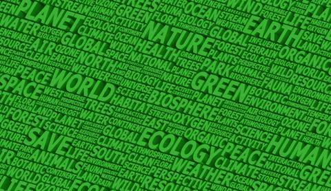 Green ecology theme backdrop Stock Illustration