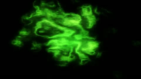 Green Ectoplasm Effect Stock Footage 12569245