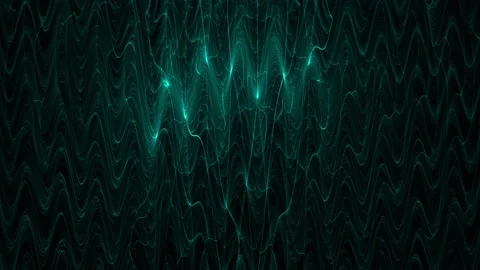 Green eerie light pattern floating slowly on black background Stock Footage 205599426
