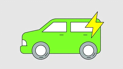 Green electric car 動画素材 335461931