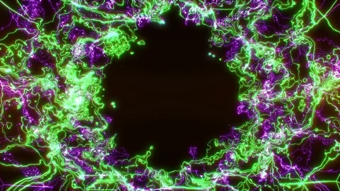 Green Electric Circle Logo Stock Footage 98439360