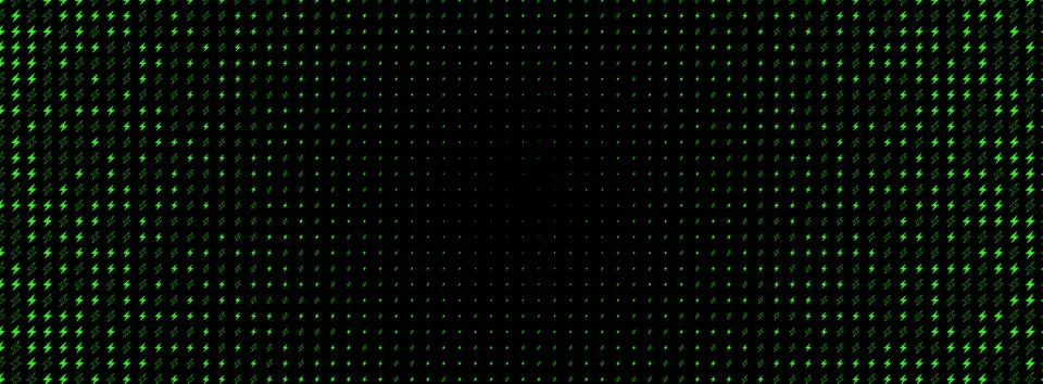 Green electric pattern energy current, lightning bolt icons texture glowing on 스톡 일러스트