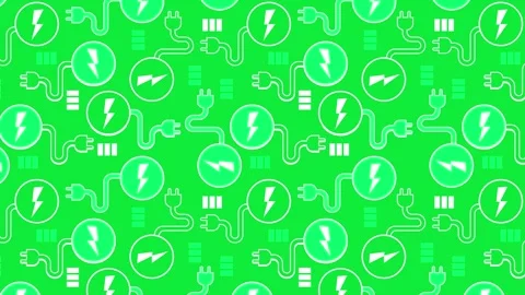 Green electric technology pattern Stock-Footage 254429513