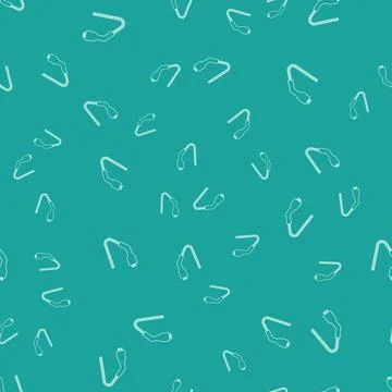 Green Electrical cable plug charging icon isolated seamless pattern on green Stock Illustration