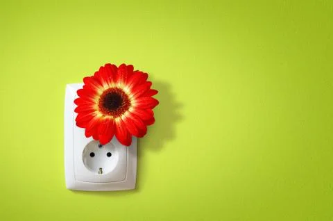 Green electricity Stock Photos