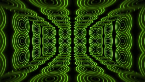 Green electronic illumination room Stock Footage 137735151