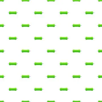 Green electronic resistors creating a seamless vector pattern イラスト素材