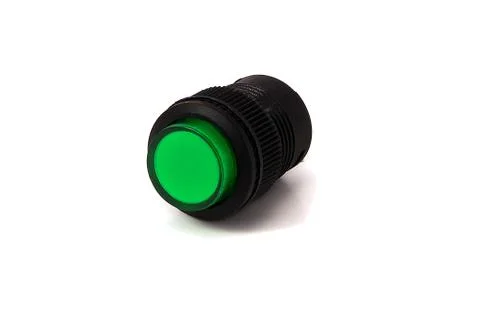 Green electronic toggle isolated Stock Photos