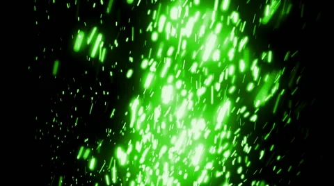 Green Elegant Falling Particles Loopable Background Stock Footage 61653049