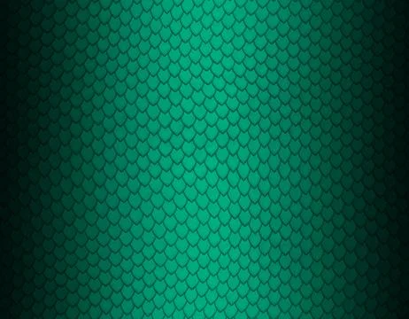 Green emerald and black gradient snake skin pattern, sharp scale Stock Illustration