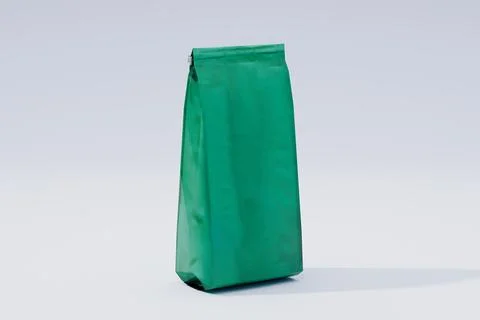 Green emerald disposable bag Stock Illustration