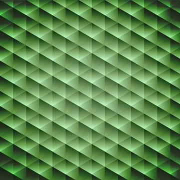 Green emerald geometric cubic background Illustrazione stock