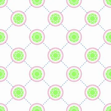 Green Emerald pattern Stock Illustration