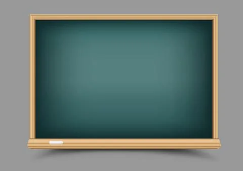 Green empty blackboard Stock Illustration