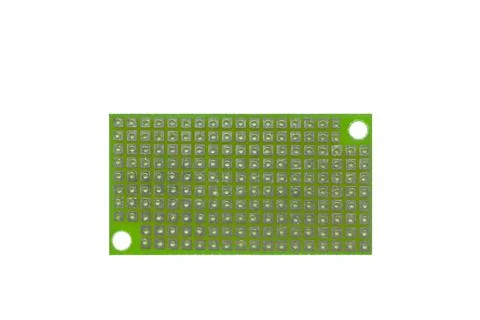 Green empty mock up circuit board isolated on white. Stock Photos