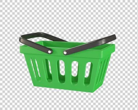 Green empty Shopping Cart Stock Illustration
